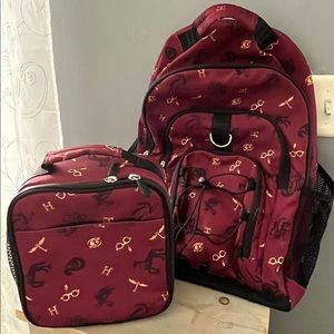 Harry Potter backpack and lunch pail